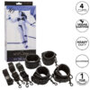 CALEXOTICS - NOCTURNAL RESTRICCIONES DE CAMA CUERO AJUSTABLE NEGRO