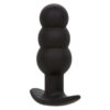 CALEXOTICS - ROCK BOTTOM PLUG ANAL CON CUENTAS 10 VIBRACIONES SILICONA NEGRO - Imagen 2