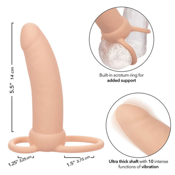 CALEXOTICS - MAXX DOBLE PENETRADOR GRUESO 10 VIBRACIONES NATURAL - Imagen 4
