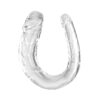 KING COCK - DOUBLE TROUBLE DILDO DOBLE 33 CM TRANSPARENTE
