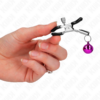 KINK - PINZAS PARA PEZONES CON CAMPANILLA VIOLETA 6 CM - Imagen 4
