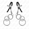 KINK - PINZAS PARA PEZONES CON 3 AROS 6 CM - Imagen 2