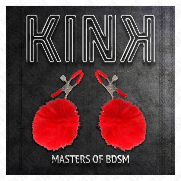 KINK - PINZAS PARA PEZONES CON POMPÓN ROJO 6 CM - Imagen 5