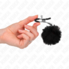 KINK - PINZAS PARA PEZONES CON POMPÓN NEGRO 6 CM - Imagen 4