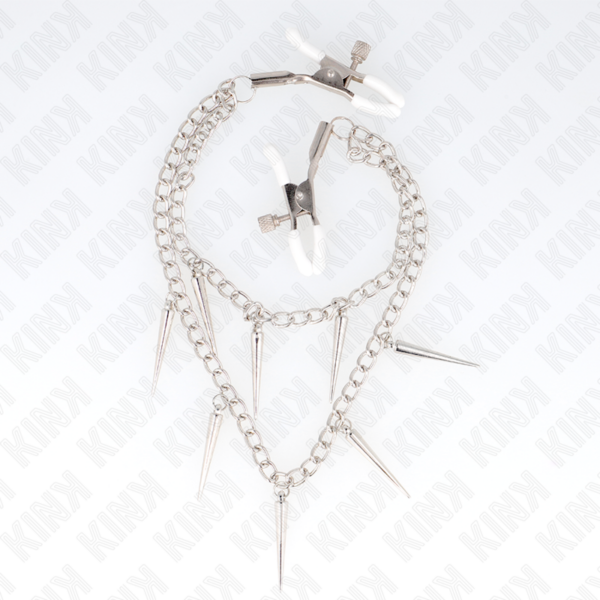KINK - PINZAS PARA PEZONES CON CADENA DE PÚAS 30 CM - Imagen 2