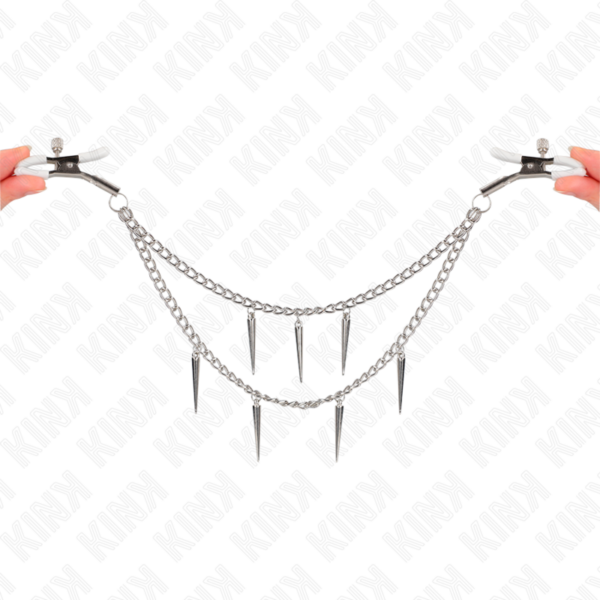 KINK - PINZAS PARA PEZONES CON CADENA DE PÚAS 30 CM - Imagen 4