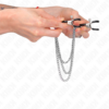 KINK - PINZAS PARA PEZONES CON TRIPLE CADENA PLATEADO 20/23/28 CM - Imagen 4