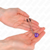 KINK - PINZAS PARA PEZONES FINA CON CASCABEL VIOLETA 7 CM - Imagen 3