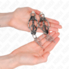 KINK - PINZAS PARA PEZONES ESTILO JAPONÉS CON CADENAS PLATEADO - Imagen 3