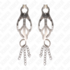KINK - PINZAS PARA PEZONES ESTILO JAPONÉS CON CADENAS PLATEADO - Imagen 2