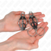 KINK - PINZAS PARA PEZONES ESTILO JAPONÉS CON AROS PLATEADO - Imagen 3