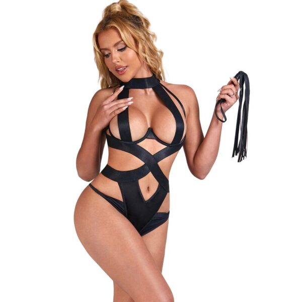 SUBBLIME - BODY HALTER SEXY CON ARNES NEGRO S/M - Imagen 3