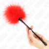 KINK - PLUMAS PARA COSQUILLAS ROJO USADO PARA EL KIT BONDAGE 27 CM