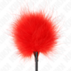 KINK - PLUMAS PARA COSQUILLAS ROJO USADO PARA EL KIT BONDAGE 27 CM - Imagen 3