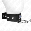 KINK - COLLAR CON CORREA 65 CM CON DIAMANTES AZULES AJUSTABLE 36-43 CM X 5 CM - Imagen 2