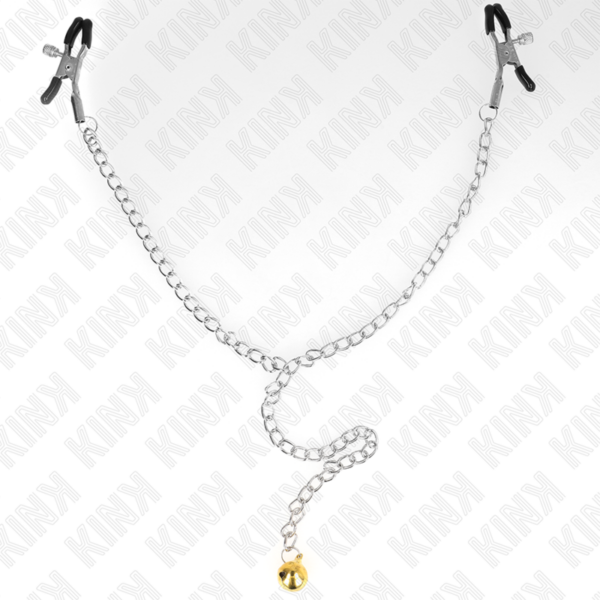 KINK - PINZAS PARA PEZONES CON CAMPANA DORADO Y CADENA 30 CM - Imagen 4