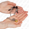 KINK - PINZAS PARA PEZONES CON CAMPANA DORADO Y CADENA 30 CM - Imagen 2