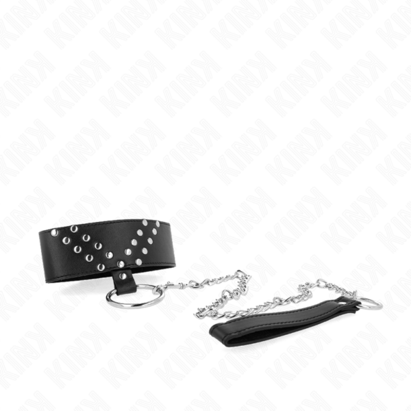 KINK - COLLAR CON CORREA 65 CM CON REMACHE EN V AJUSTABLE 36-43 CM X 5 CM - Imagen 3
