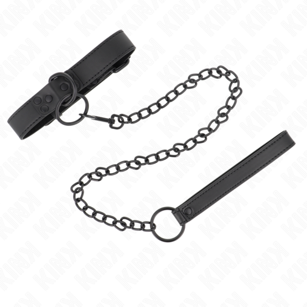 KINK - COLLAR CON CORREA 65 CM OSCURO AJUSTABLE 37-54 CM X 3 CM - Imagen 2