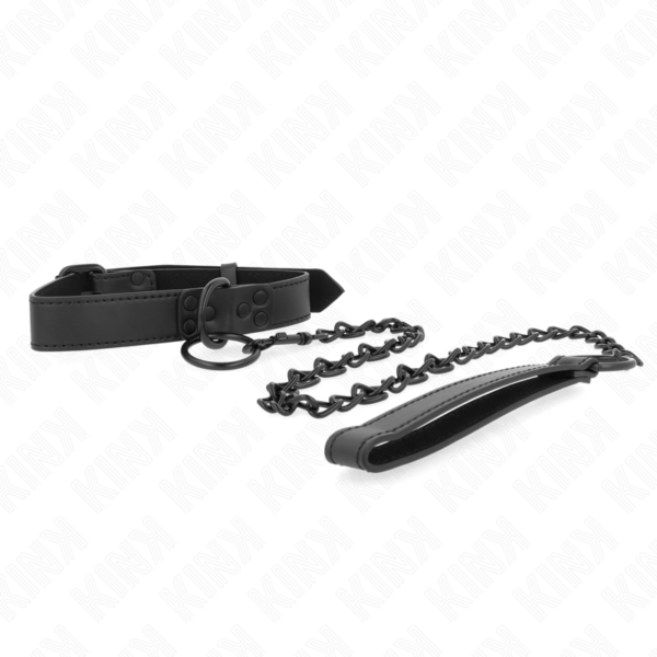 KINK - COLLAR CON CORREA 65 CM OSCURO AJUSTABLE 37-54 CM X 3 CM - Imagen 4