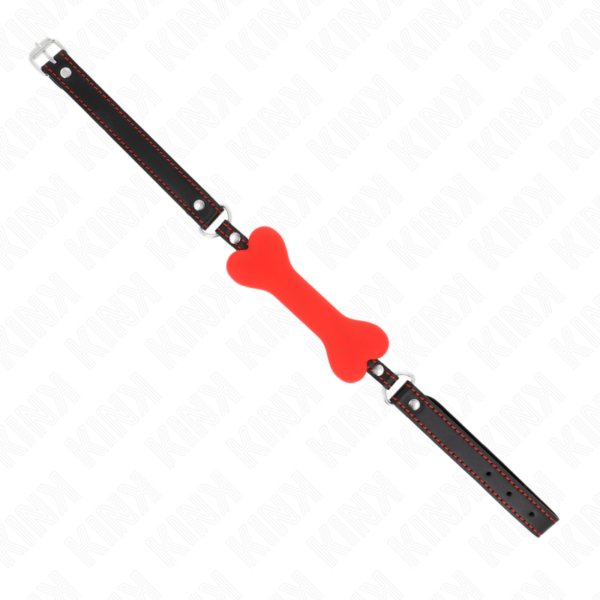 KINK - MORDAZA DE HUESO 12 CM ROJO 63 x 2 CM - Imagen 3