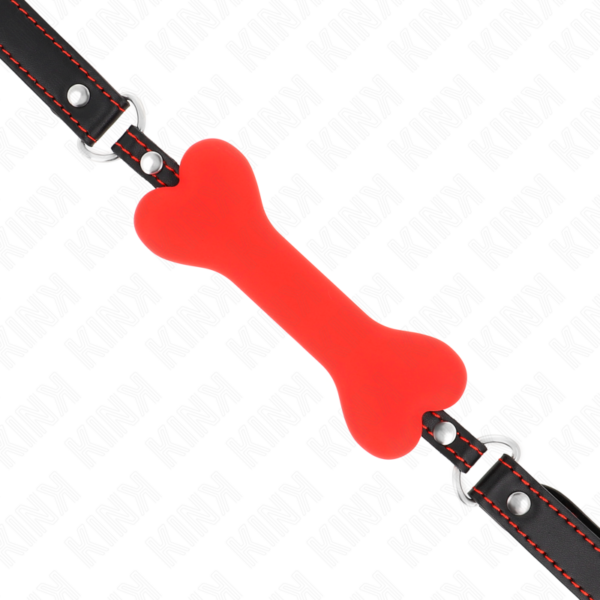 KINK - MORDAZA DE HUESO 12 CM ROJO 63 x 2 CM - Imagen 4