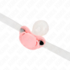 KINK - MORDAZA FORMA CHUPETE 5.5 x 4 CM ROSA AJUSTABLE 43-60 CM - Imagen 4
