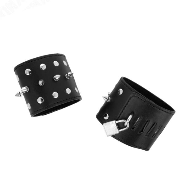 KINK - MUÑEQUERAS ESTILO PUNK CON PINCHOS 25 X 6 CM - Imagen 2
