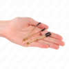 KINK - PINZAS PARA PEZONES FINA DORADO 7 CM - Imagen 4