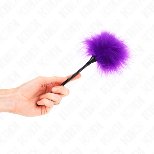 KINK - PLUMAS PARA COSQUILLAS MORADO USADO PARA EL KIT BONDAGE 27 CM - Imagen 3