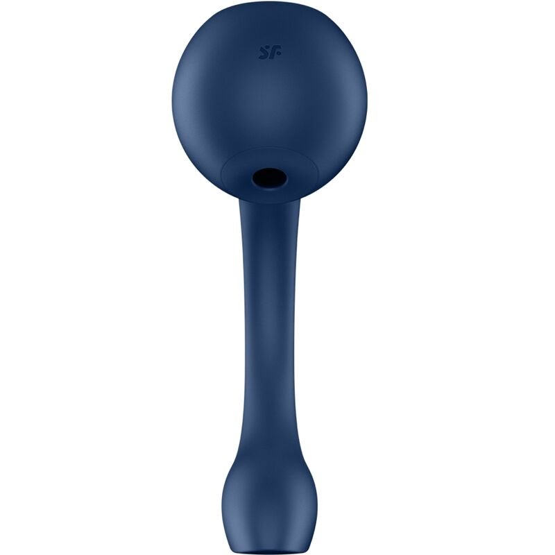 SATISFYER - PRO+ WAVE 4 ESTIMULADOR PUNTO G AIR PULSE APLICACIÓN GRATUITA AZUL OSCURO - Imagen 3