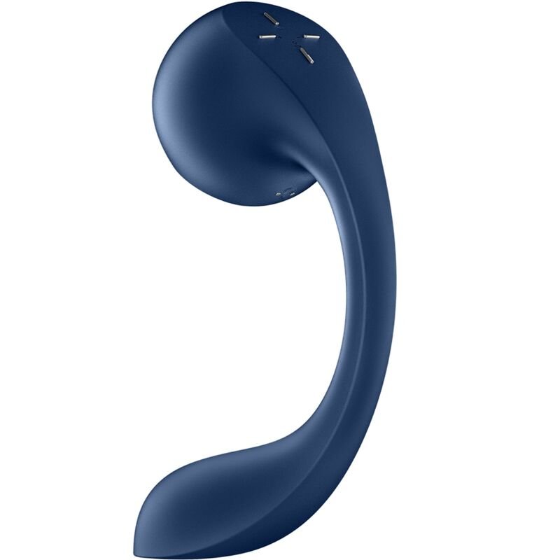 SATISFYER - PRO+ WAVE 4 ESTIMULADOR PUNTO G AIR PULSE APLICACIÓN GRATUITA AZUL OSCURO - Imagen 2