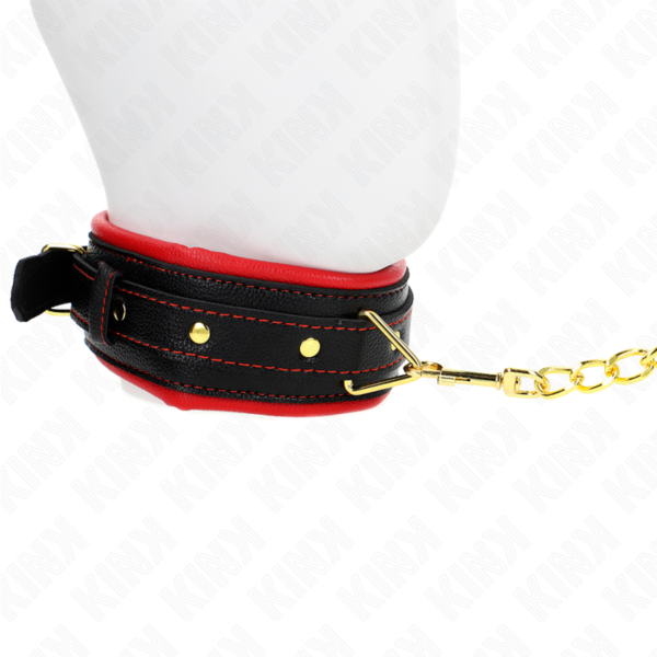 KINK - COLLAR CON CORREA ESPONJA IMITACIÓN CUERO MODELO 2 AJUSTABLE 37-54 CM X 3 CM - Imagen 3