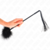 KINK - LÁTIGO DE SILICONA CON PLUMAS PARA COSQUILLAS 47 CM - Imagen 5