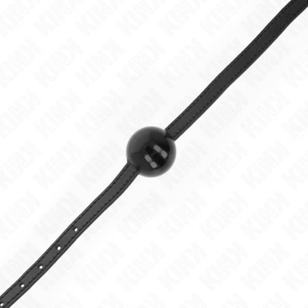 KINK - MORDAZA DE BOLA 4 CM SÓLIDA SIMPLE NEGRO 65 x 1.5 CM - Imagen 3