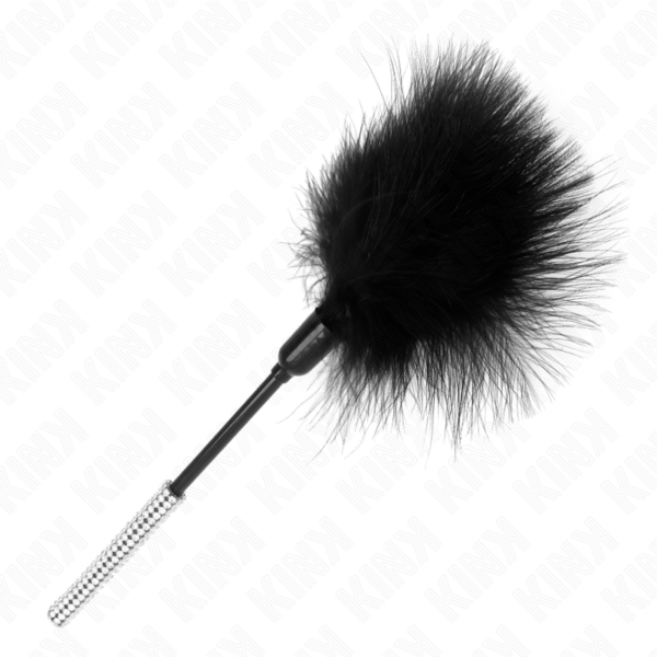 KINK - PLUMAS PARA COSQUILLAS CON MANGO DE DIAMANTES DE IMITACIÓN 27 CM - Imagen 2