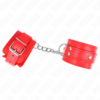 KINK - MUÑEQUERAS CON 3 ANILLAS EN D AJUSTABLE ROJO 17.5-25 CM X 6 CM - Imagen 2
