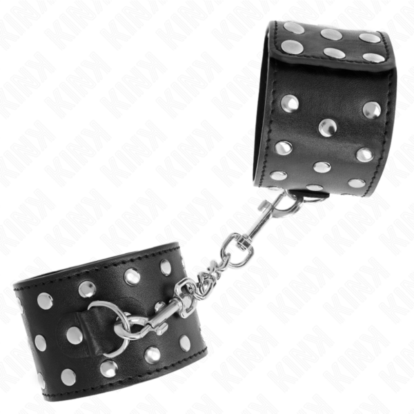 KINK - MUÑEQUERAS ESTILO PUNK AJUSTABLE 19-24 CM X 5.5 CM - Imagen 2
