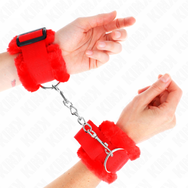 KINK - MUÑEQUERAS FORRADA ROJO AJUSTABLE 17-31 CM X 7 CM - Imagen 4