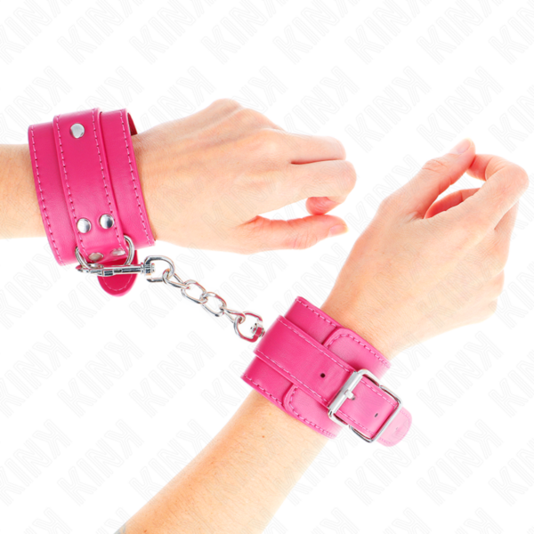 KINK - MUÑEQUERAS FUCSIA CON DETALLES EN FUCSIA AJUSTABLE 20-28 CM X 5.5 CM - Imagen 4
