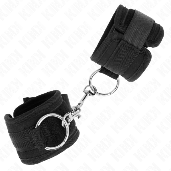 KINK - MUÑEQUERAS NEGRO AJUSTABLE 18-35 CM X 6 CM - Imagen 2