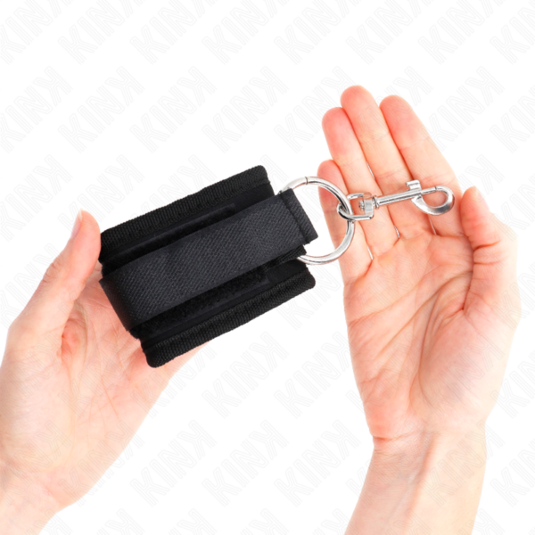 KINK - MUÑEQUERAS NEGRO AJUSTABLE 18-35 CM X 6 CM - Imagen 3