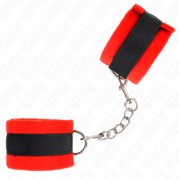 KINK - MUÑEQUERAS PARA PRINCIPIANTES NEGRO-ROJO 30 X 7 CM - Imagen 2