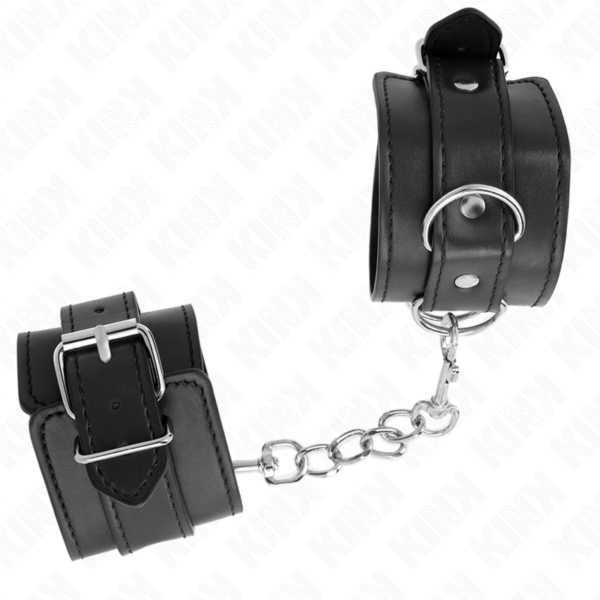 KINK - MUÑEQUERAS SENCILLAS NEGRO AJUSTABLE 20-23 CM X 5.5 CM - Imagen 2