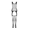 PASSION - BS 104 BODYSTOCKING BLANCO TALLA ÚNICA - Imagen 3