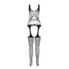 PASSION - BS 106 BODYSTOCKING NEGRO TALLA ÚNICA - Imagen 3