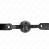 KINK - MORDAZA DE BOLA 4.5 CM TRANSPIRABLE NEGRO 65 x 2.5 CM - Imagen 3