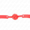 KINK - MORDAZA DE BOLA 4.5 CM TRANSPIRABLE ROJO 65 x 2.5 CM - Imagen 4