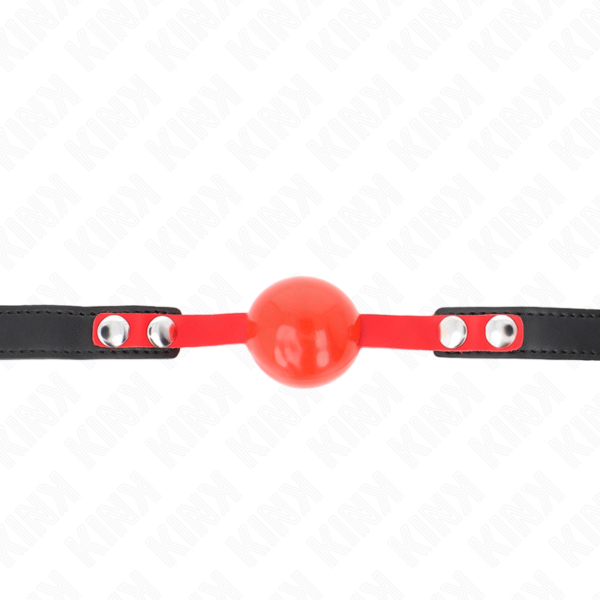 KINK - MORDAZA DE BOLA 4 CM SUAVE DE TPE MODELO 4 60 x 2 CM AJUSTABLE 37-52 CM - Imagen 3