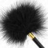 KINK - PLUMAS PARA COSQUILLAS METAL DORADO NEGRA 18 CM - Imagen 3